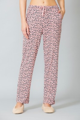 VAN HEUSEN Allover Print And Functional Pocket Printed Women Pink Track Pants