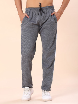 V-MART Solid Men Grey Track Pants