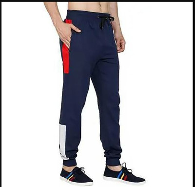 SMAKAT Colorblock Men Grey Track Pants