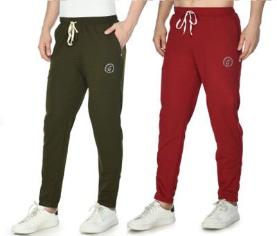 UTKARSH CREATION Printed Men Olive, Maroon Track Pants
