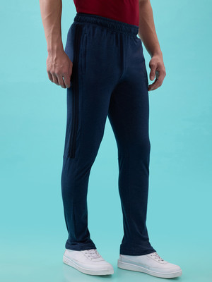 Hint Solid Men Blue Track Pants