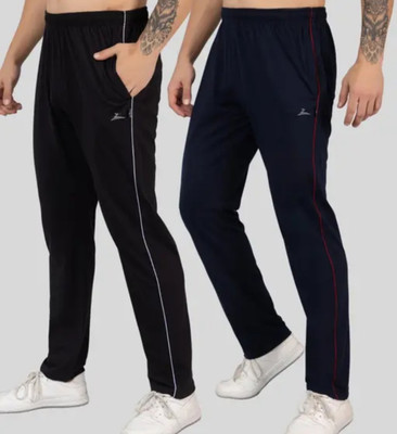 MIKKU SELLS Solid Men Black Track Pants