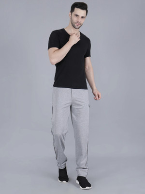 Tf-tex Fro Solid Men Grey Track Pants