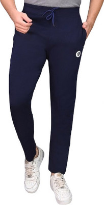 HouseOfCommon Graphic Print Men Blue Track Pants