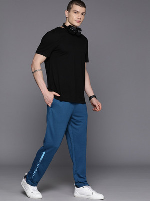 HRX by Hrithik Roshan Self Design Men Green Track Pants