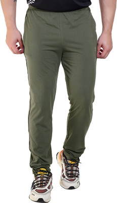 axys Striped Men Green Track Pants