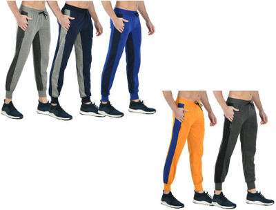 Indistar Solid Men Multicolor Track Pants