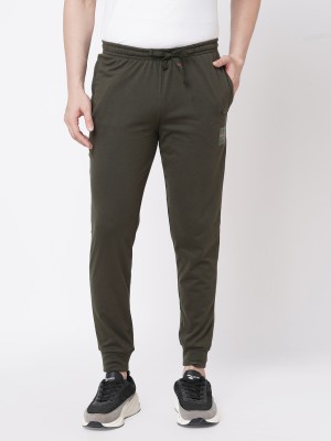 SWEET DREAMS Solid Men Green Track Pants