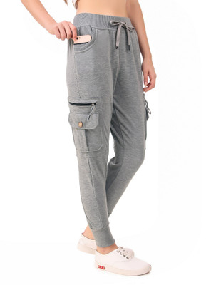UZARUS Solid Women Grey Track Pants