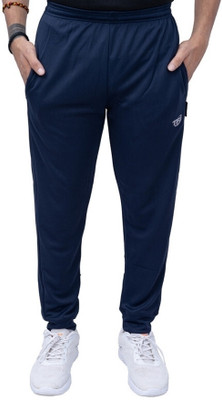 Texfro Solid Men Blue Track Pants