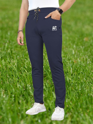 kvm digital Solid Men Blue Track Pants