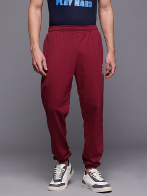 HRX by Hrithik Roshan Solid Men Maroon Track Pants
