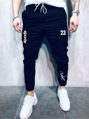 NB NICKY BOY Printed Men Blue Track Pants