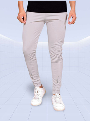 Cronix Solid Men Grey Track Pants
