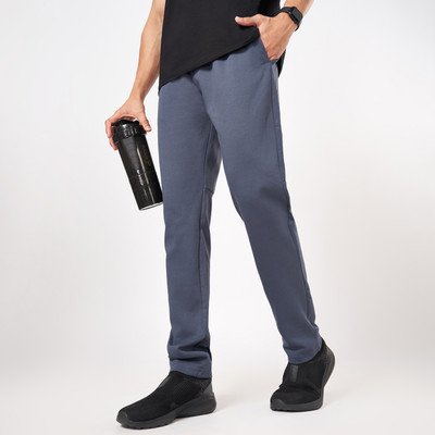 Ajile By Pantaloons Solid Men Grey Track Pants