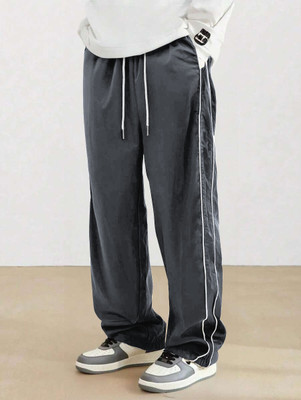 Rajovati Solid Men Grey Track Pants