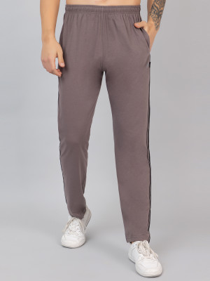 Zeffit Solid Men Purple Track Pants