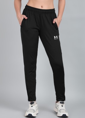 UNDER ARMOUR Solid Women Black Track Pants