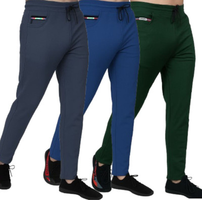 ROAR FIT Solid Men Multicolor Track Pants