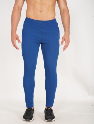 GOTO Solid Men Dark Blue Track Pants