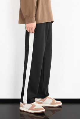 Dockstreet Striped Men Black Track Pants
