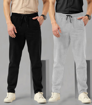 BMTREND Solid Men Black, Green Track Pants