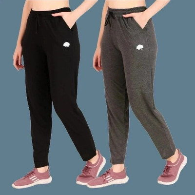 GAA Solid Women Black, Grey Track Pants