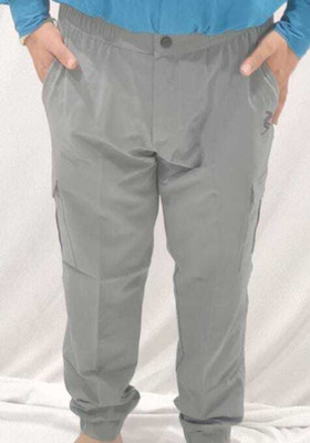 anchal enterprises Solid Men Silver Track Pants