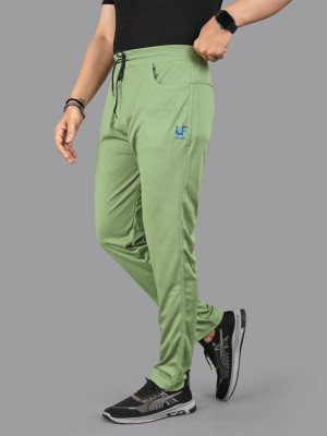 ISUEL FAB Solid Men Green Track Pants