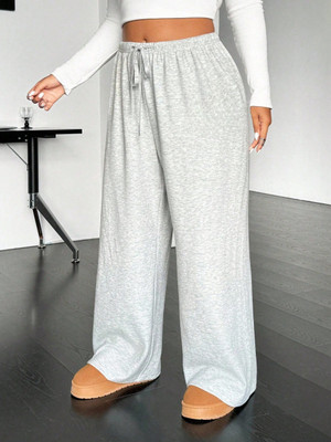 Dockstreet Striped Women Grey Track Pants