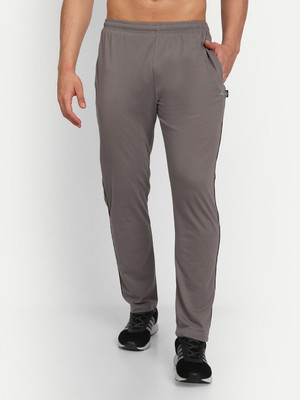 Zeffit Striped Men Silver Track Pants
