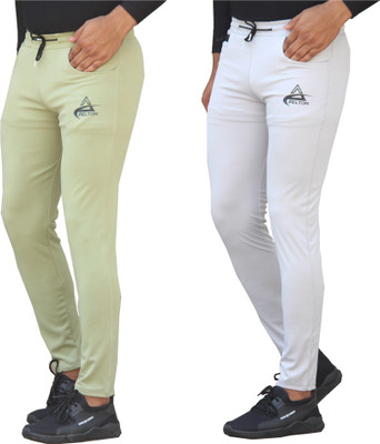 pelton Printed Men Light Green, Grey Track Pants