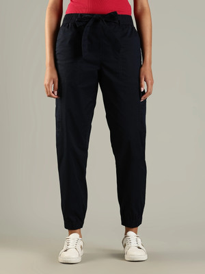 TOMMY HILFIGER Solid Women Blue Track Pants