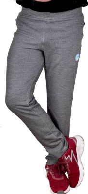 Aarav Boss Solid Men Grey Track Pants