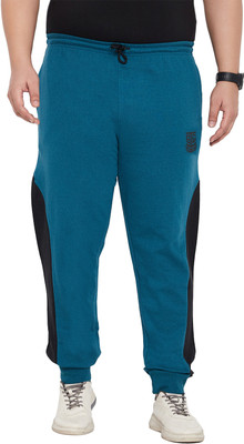 bigbanana Colorblock Men Dark Blue Track Pants