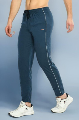 flicfloc Solid Men Blue Track Pants