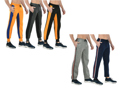 Indistar Solid Men Multicolor Track Pants