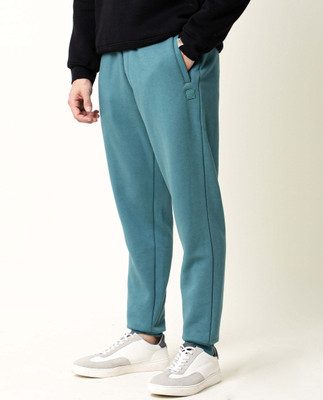 Rare Rabbit Solid Men Blue Track Pants