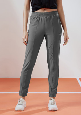TECHNOSPORT Solid Women Grey Track Pants