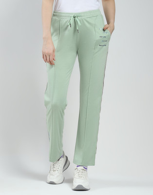 MONTE CARLO Printed Women Green Track Pants