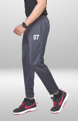 pelton Solid Men Silver Track Pants