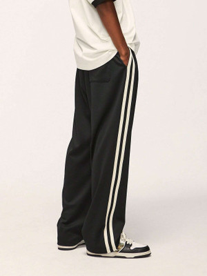 Dockstreet Striped Men White Track Pants