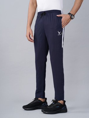 jorkk Striped Men Dark Blue Track Pants