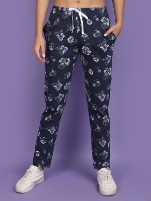 V-MART Printed Women Blue, Blue Track Pants