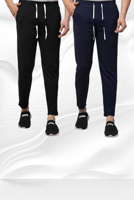 kushwaha fashion point Self Design Men Black, Dark Blue Track Pants
