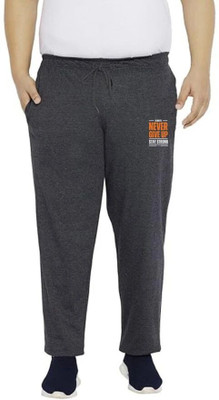 Peach Blossom Printed Men Brown Track Pants