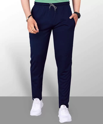 FUBAR Solid Men Blue Track Pants