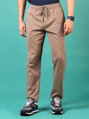 V-MART Solid Men Brown Track Pants