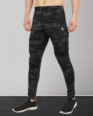 DIHOX Printed Men Grey, Black Track Pants