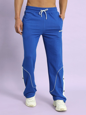 WEARDUDS Solid Men Dark Blue Track Pants